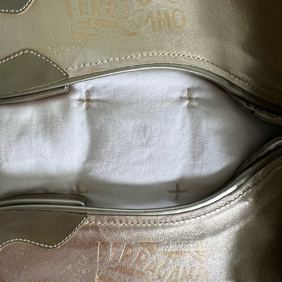 Salvatore Ferragamo Silver / Gold  Sandals - Picture 10 of 11